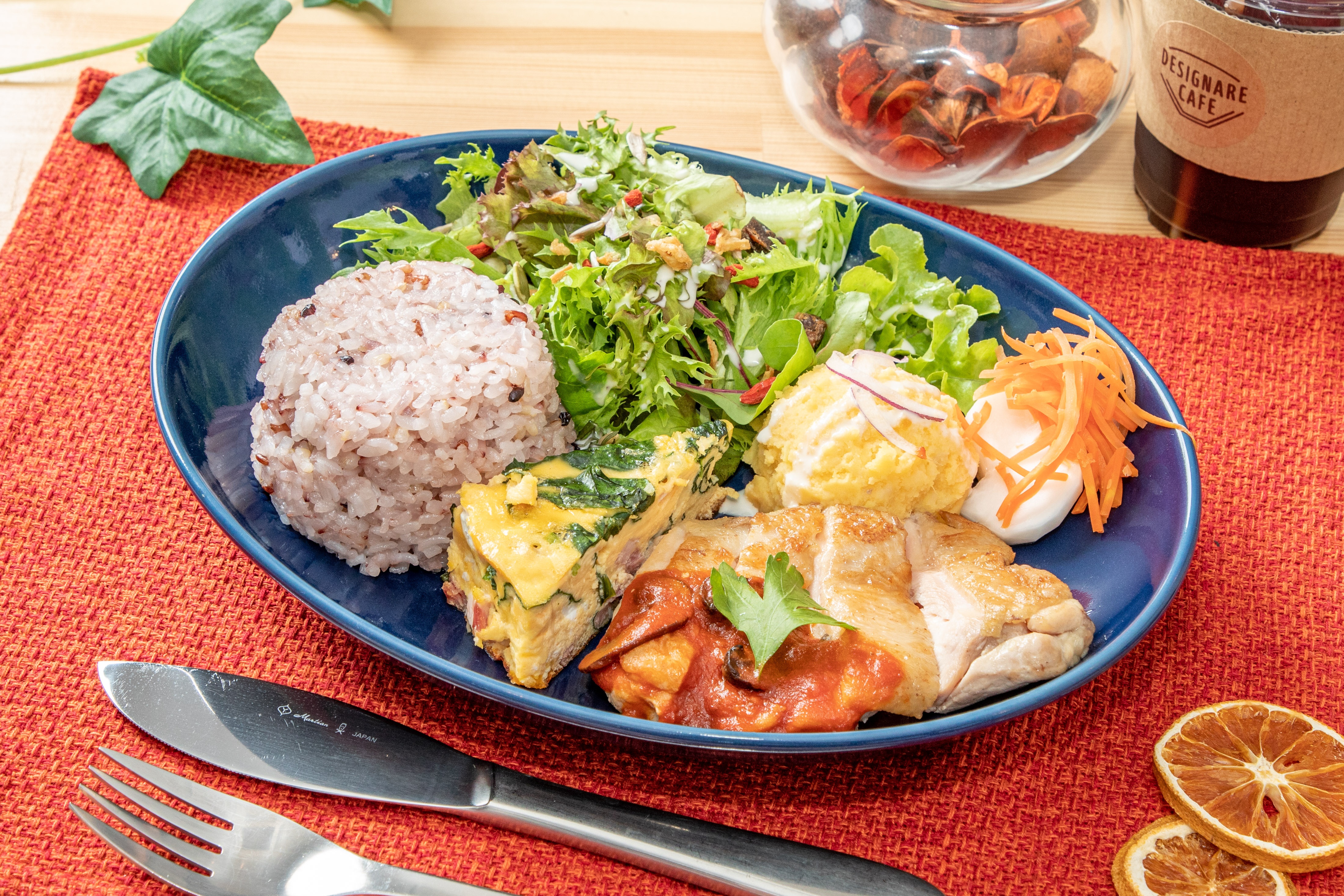 チキンプレート トッピング完成形